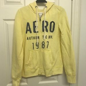 AEROPOSTALE Pastel Yellow Hoodie
